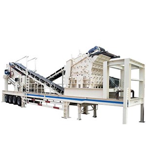 Mobile impact crushing plant